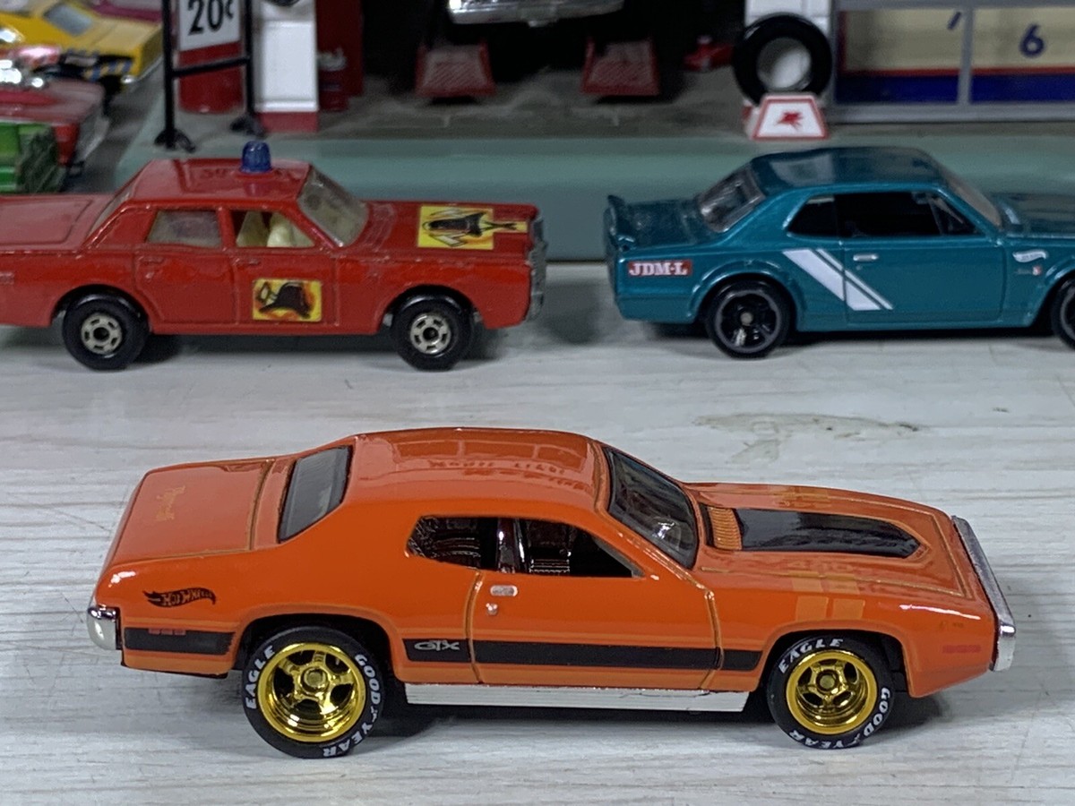 Hot Wheels 2023 '71 Plymouth GTX Orange Custom Wheel Swap | eBay