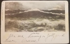 Vintage Postcard The Wave Glitter Ocean Grove New Jersey Undivided Back Post 05
