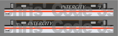 Selbstklebender Vinyl-Aufkleber Klasse 47 Spur N Dapol/Graham Farish - Intercity 47828 | Zustand: New