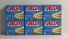 6 Boxes - Jello Coconut Cream -  Instant Pudding Mix 3.4 oz FREE SHIPPING!