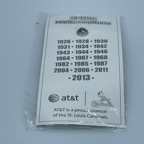 2013 St Louis Cardinals League Champions AT&T Pin SGA New In Package - Picture 2 of 2