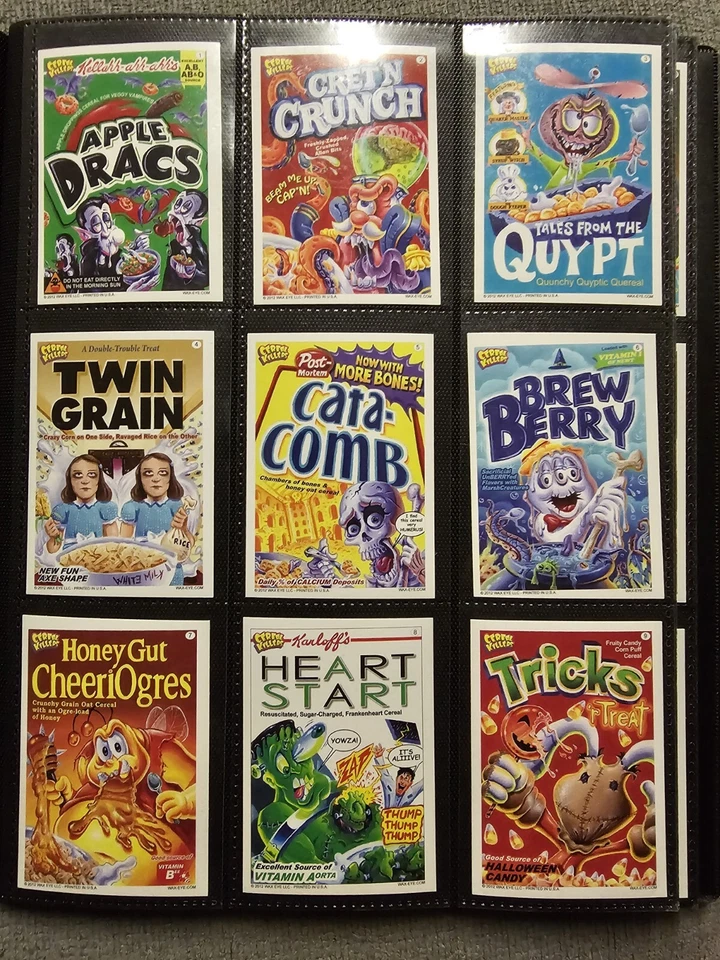 CEREAL KILLERS 2012 Series 2 Complete Base Set 55 Sticker Cards JOE SIMKO - Image 2 of 4