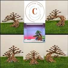 Mini Aquarium Driftwoods Bonsai Tree for Freshwater or Reptiles Habitat Handmade