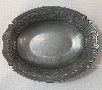 Pewter Bowl Wilton Armetale Juan Vela Studio Edition 12'' x 9 3/4''