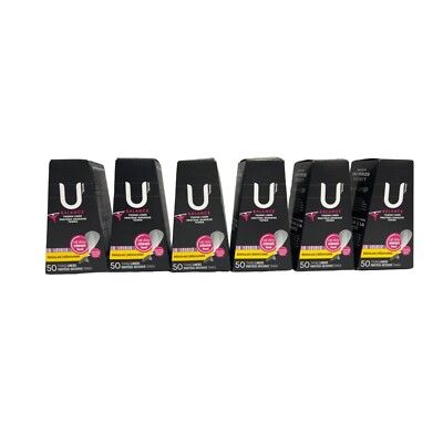 U by Kotex Balance Daily Wrapped Thong Liner Regular 50ct (6 Pack) - NEW