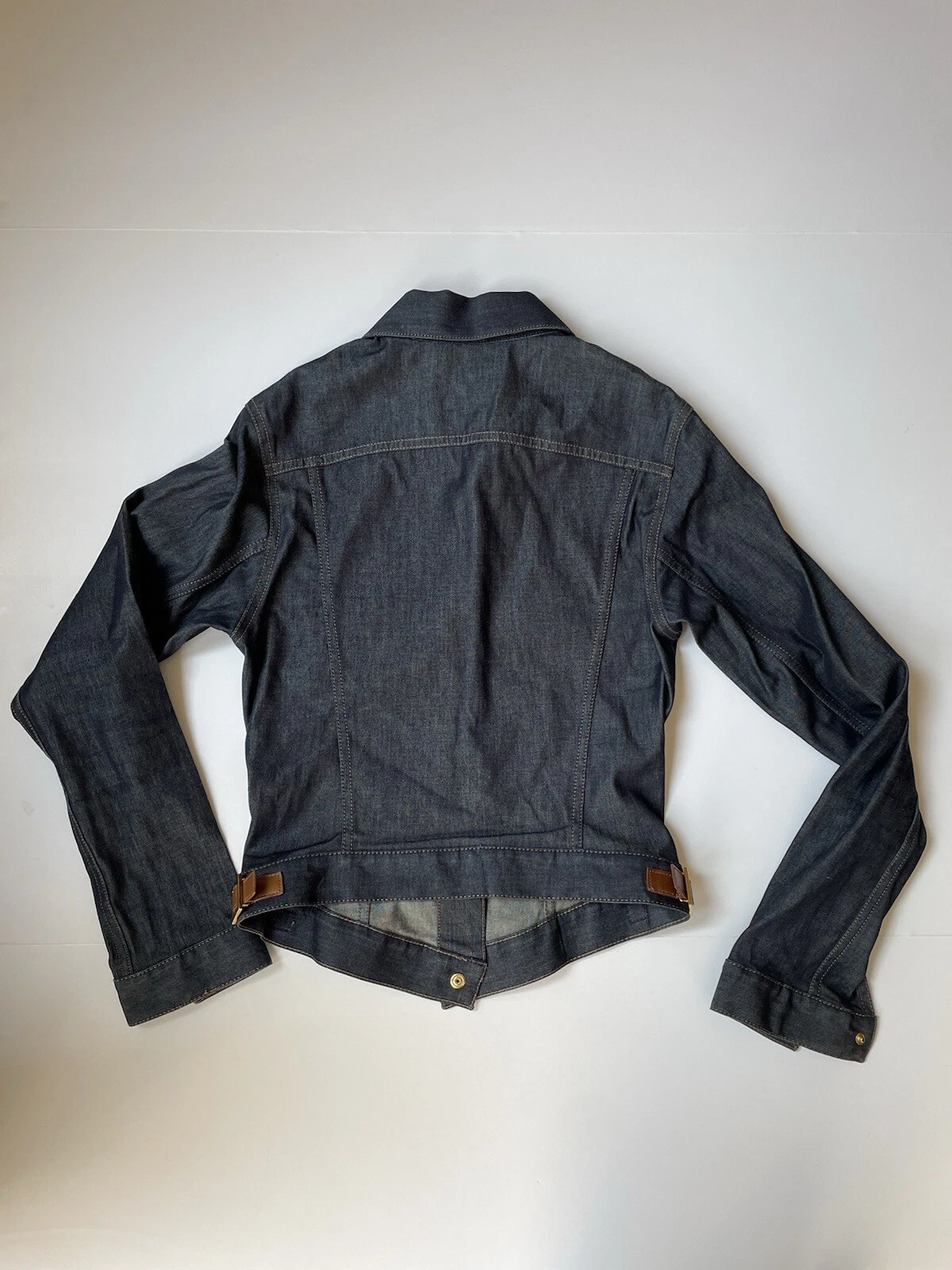 Giacca denim Gucci Zamasport blu scuro taglia IT 38 OTTIMA