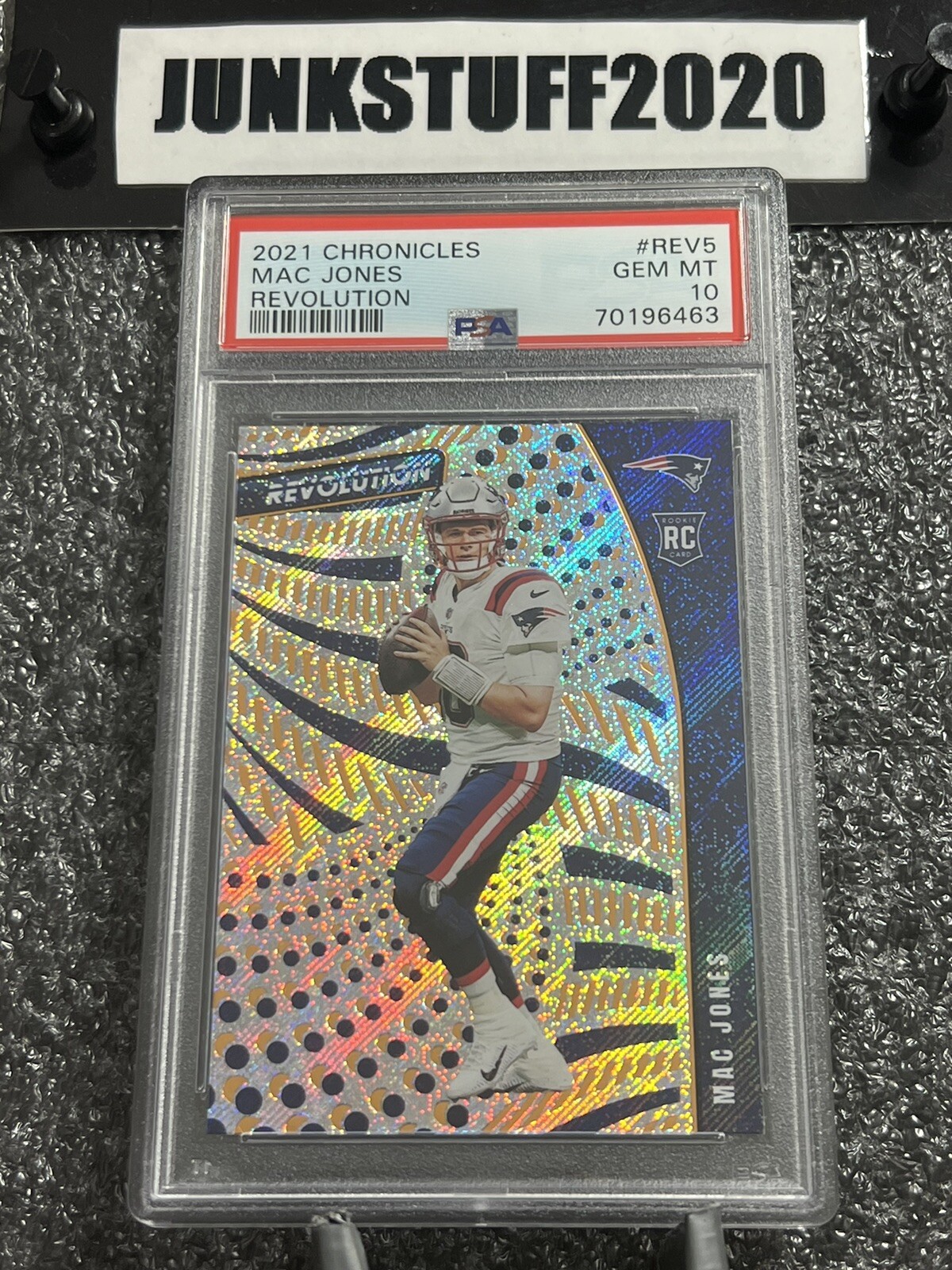 Mac Jones PSA 10 Revolution RC 2021 Rookie Panini NFL Rapture Chronicles SP