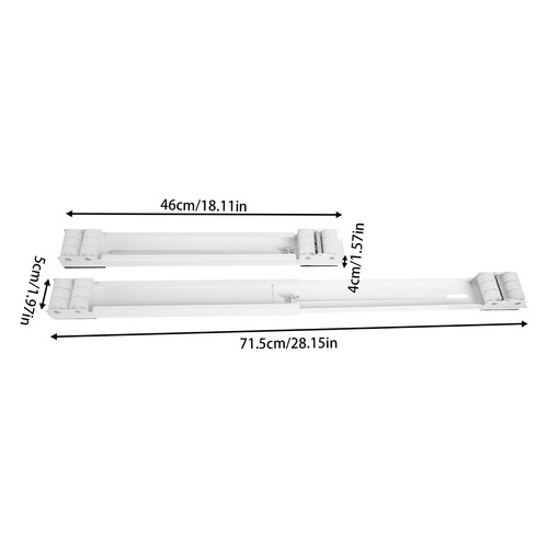2pcs Extendable Adjustable Washing Machine Stand Movable Furniture Roller Base - Picture 3 of 11