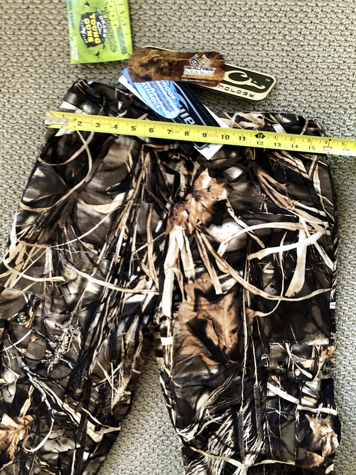 Drake Waterfowl MST Youth Fleece Lined Pant Max 4 Camo Size 16 - 100% Waterproof - Image 4 of 4