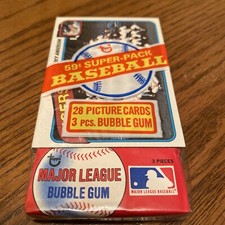 1980 Topps Baseball super pack cello sealed. On front-Tiger/Mgr Sparky Anderson.