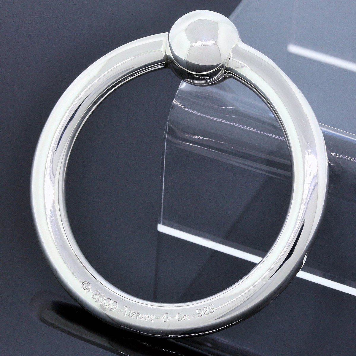Tiffany & Co. Silver Rattle 925 Sterling Circle 1837 Collection