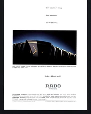1998 RADO DIA STAR INTEGRAL WATCH VINTAGE PRINT AD
