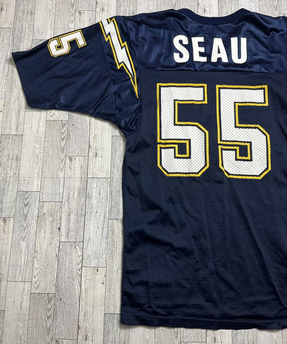Vintage 90s Champion Junior Seau San Diego Chargers #55 NFL Jersey