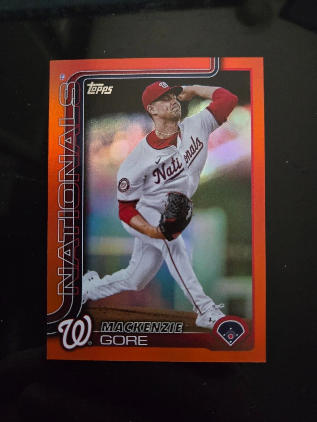 2025 Topps Orange Foil MacKenzie Gore 334 (/25)
