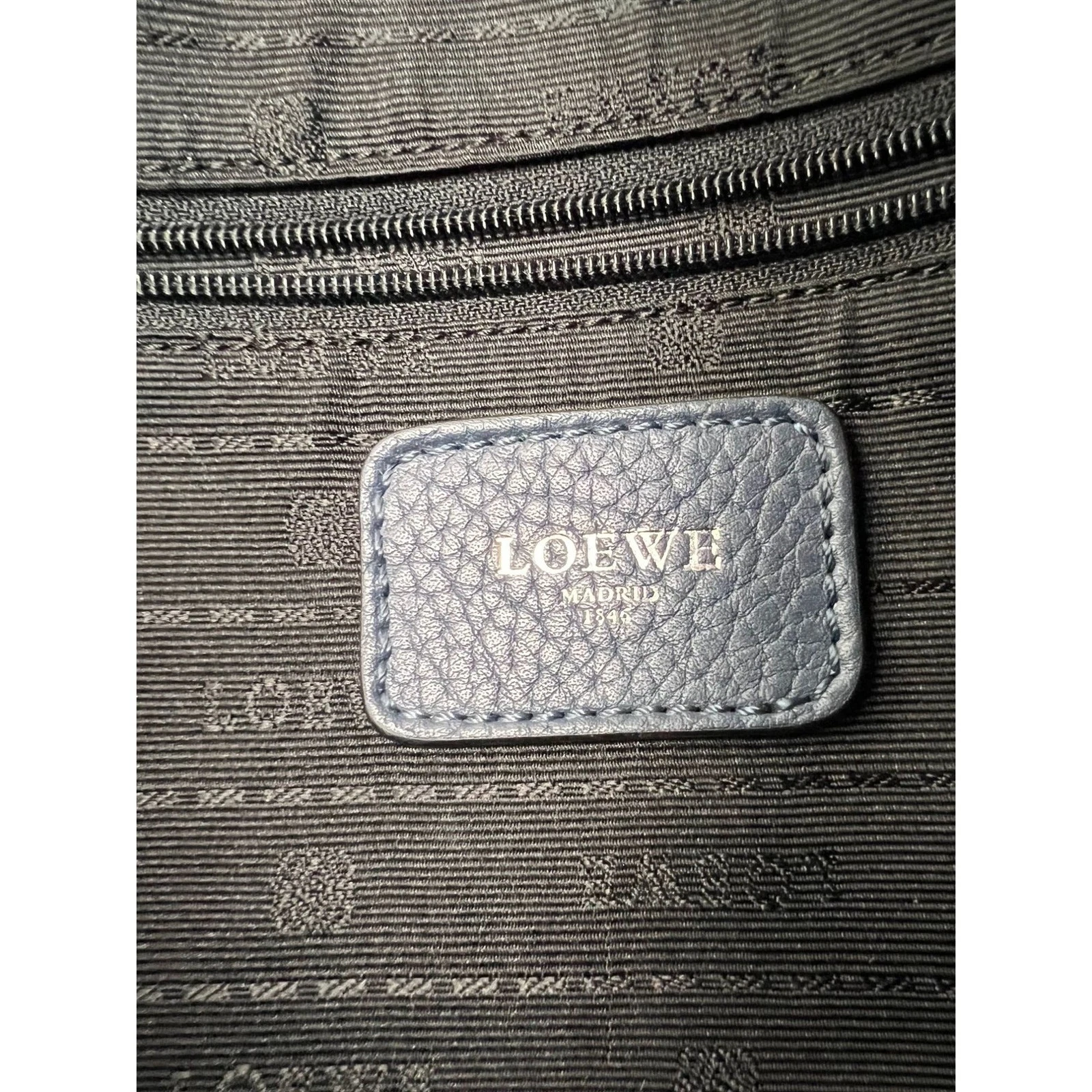 Borsa a tracolla Loewe pelle di vitello Alamo 28 donna blu taglia unica