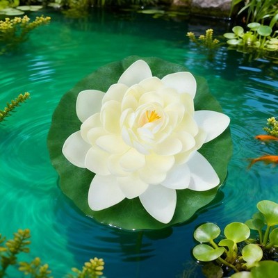 Hochwertige natürlich aussehende künstliche Lilly Pads für Pool und Teich Dek