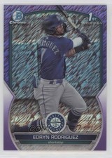 2023 Bowman Chrome Prospects Purple Shimmer Refractor /250 Edryn Rodriguez 1d4q