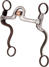Weaver Equine 5” Sweet Iron Ported Mouth Bit with Copper Cricket