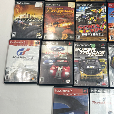 PS2 Racing Game Lot 16+ Games Gran Turismo Need for Speed ATV Test