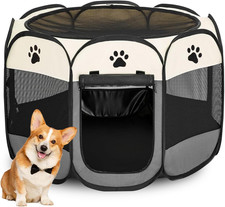 Dog Playpen, Pet Puppy Playpen Indoor for Small Dogs Tent Crates Cage Outdoor...