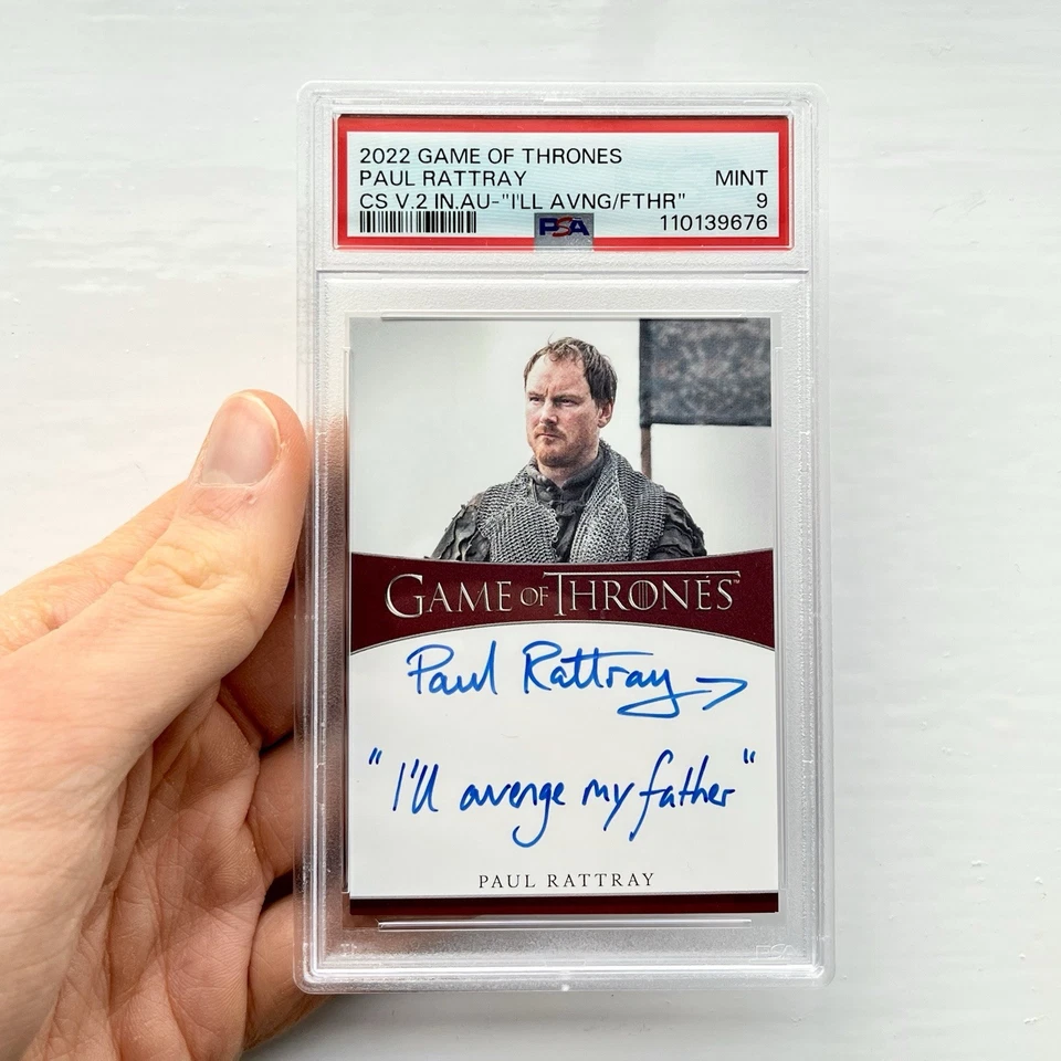 Game of Thrones AUTOGRAPH Trading Card PSA Graded 9 Rare Auto Signed Merch Gifts - Image 3 of 4
