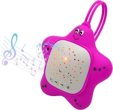 Portable Baby White Noise Sound Machine, Infant Sleeping Music with Projector St