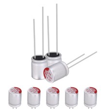 30 Pack 10x12.8mm 3300uF 6.3V Solid Electrolytic Capacitor for PCB Repair