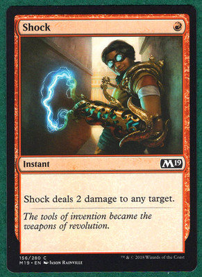 Shock - Core Set 2019 M19 #156 - Magic: The Gathering MTG Card