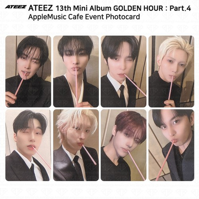 #ad ATEEZ 13th Mini Album Golden Hour Part.4 AppleMusic Cafe Event Photocard $17.99