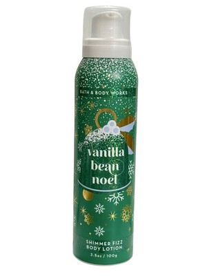 Bath & Body Works Vanilla Bean Noel Shimmer Fizz Body Lotion 3.5oz