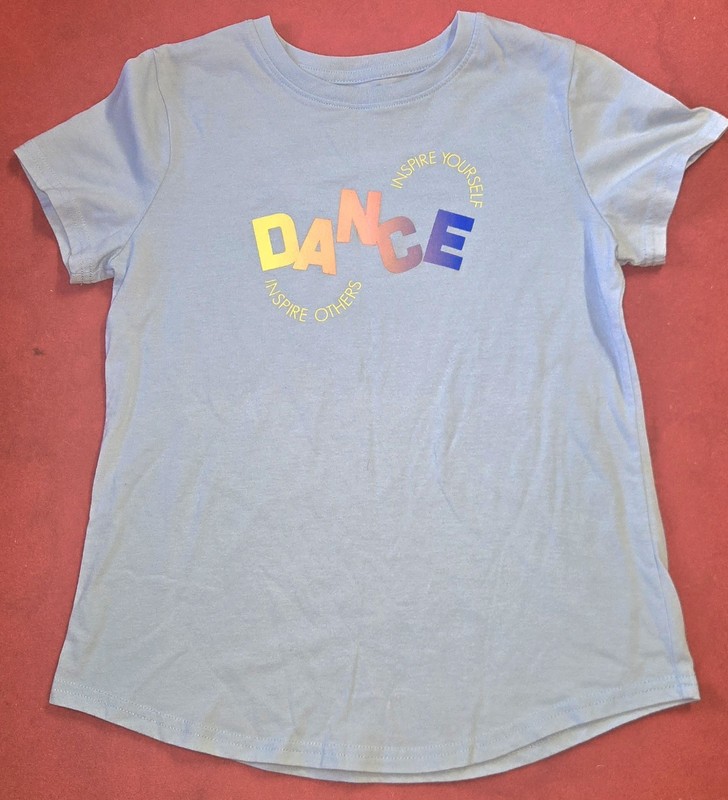 🌟 Xersion DANCE Graphic Print Girl’s T-shirt Short Sleeve Size L
