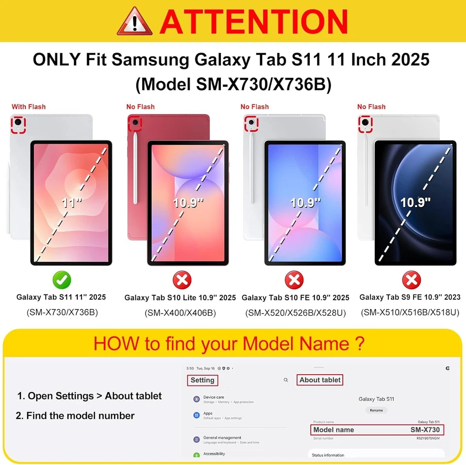 Hybrid Slim Case for Samsung Galaxy Tab S11 5G 11 Inch 2025 Clear Back Shell - Image 2 of 4