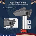 AplusChoice 30" Starlink Mini Telescopic Flagpole Mount Kit Adapter Tire Mount — photo 5