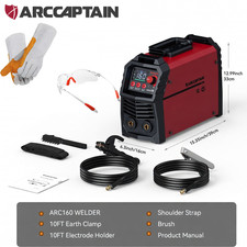 ARCCAPTAIN ARC160 Dual Voltage Welder Portable 160A Inverter for Stick Lift TIG