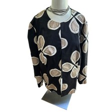 NWT Snazzy Chico's Short Modern Topper Lined Jacket Blazer Sz 2 (12/14) L Floral