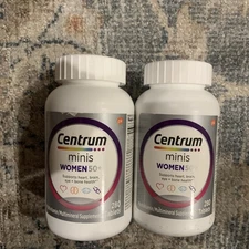 2xCentrum Minis Women's Multivitamin for Women 50 Plus, Exp: 7/26