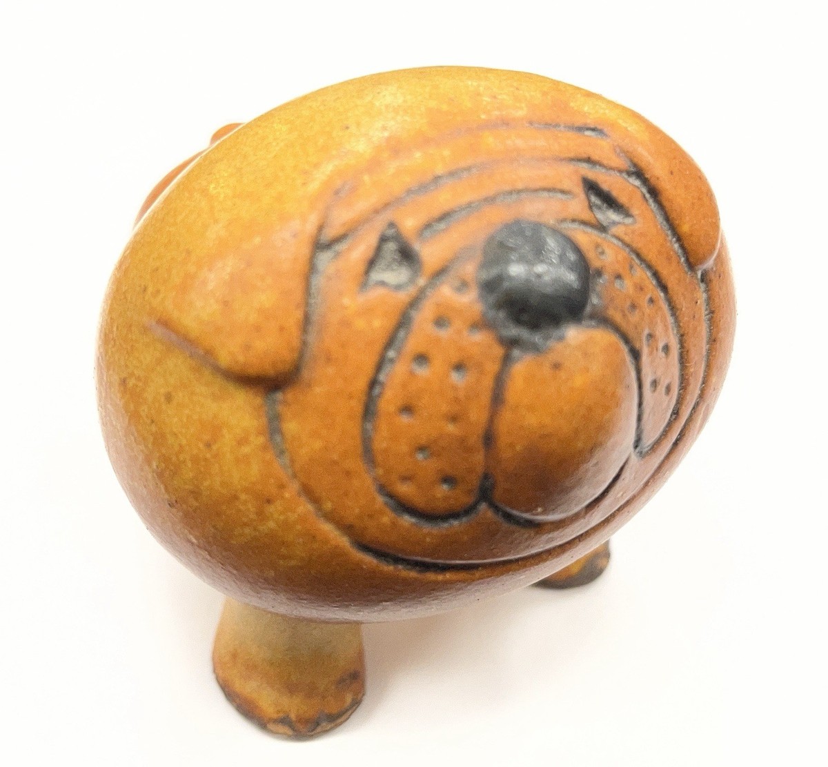 Mid Century Art Pottery Sweden Lisa Larson Bulldog Figurine