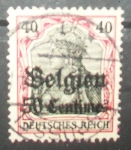 N°1982H STAMP DEUTSCHES REICH LANDESPOST IN BELGIEN CANCELED  Aus