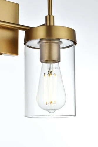 Elegant Lighting LD7319W14 Taryin 2 Light 14"W Vanity Light - Chrome - Picture 6 of 12