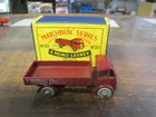 Vintage Boxed Matchbox Lesney Moko No. 20 ERF Stake Truck Red w/Gold Trim