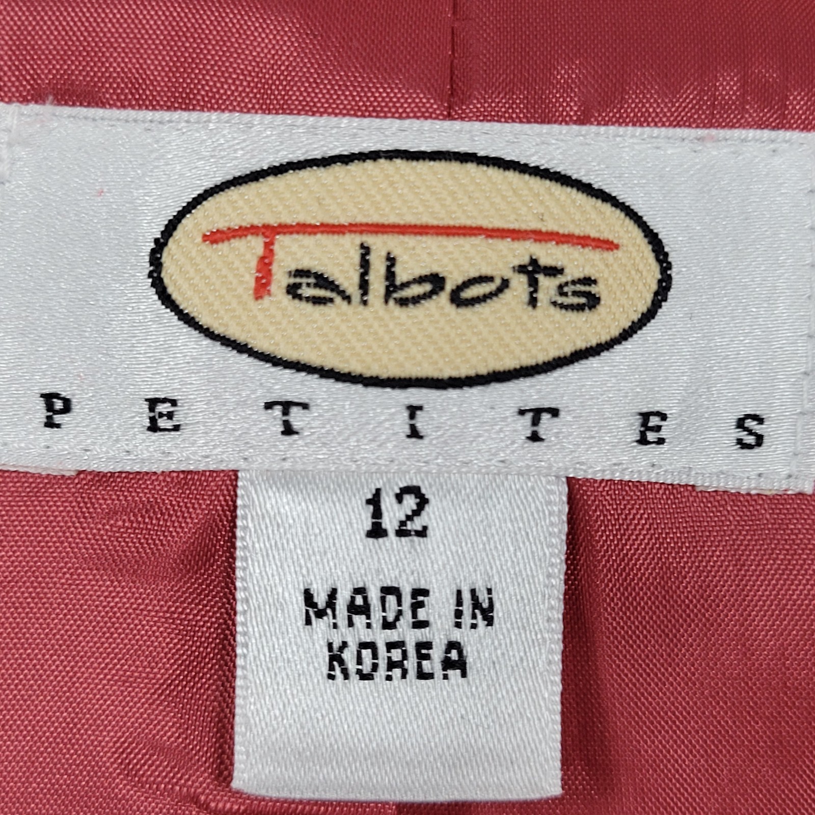 Talbots Pink Microfiber 3 Button Notch Lightweigh… - image 3