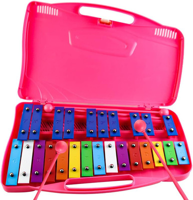 25 Notes Glockenspiel Xylophone, Professional Xylophone Percussion Instrument wi