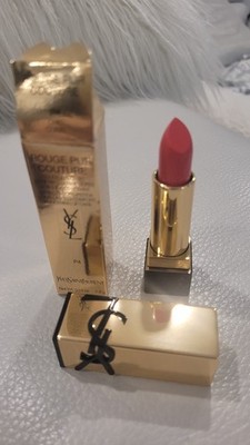 YSL ROUGE PUR COUTURE SATIN COLOUR LIPSTICK P4-CHIC CORAL NEW