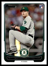 2012 Bowman Brad Peacock Rookie Oakland Athletics #216