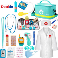 Doctor Kit for Kids, 34 Pcs Pretend Playset for Toddlers, Doctor Kit for Toddler