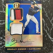 2017 Panini Gold Standard Bradley Zimmer RPA /25 Cleveland Indians GSD-BZ