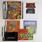 Nice! Pokemon FireRed GameBoy Advance Authentic GBA Complete Box CIB Adapter