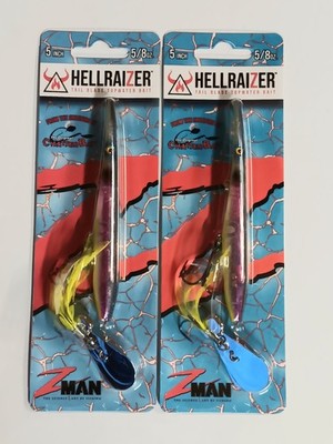 2  Z Man Hellraizer 5''  5/8 oz. Purple Death