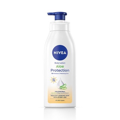 Nivea Spf 15 Aloe Vera Lotion 400ml 48H Moisture Non Greasy Skin Care