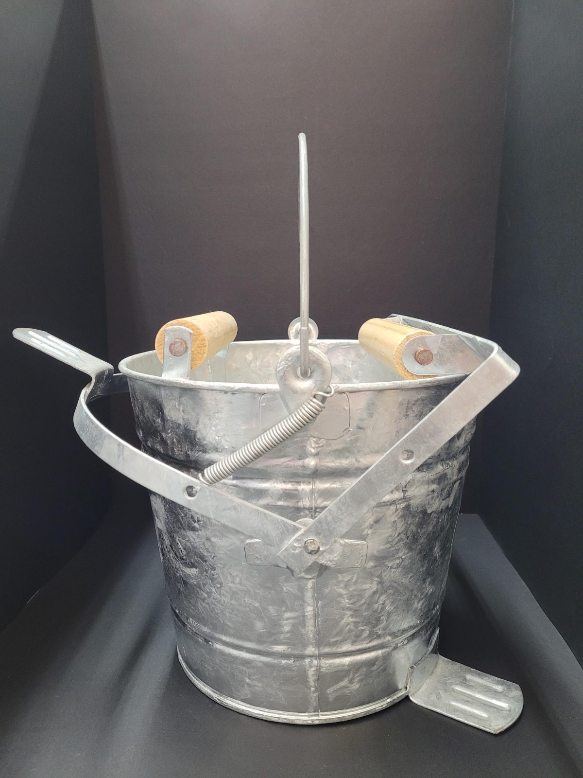 Behrens 12Qt(3 Gallon) Galvanized Mop Bucket with Rollers, Model #412W